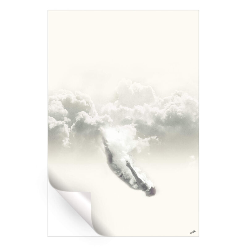Sky-Diver Black and White Wall Art by Fran Rodríguez