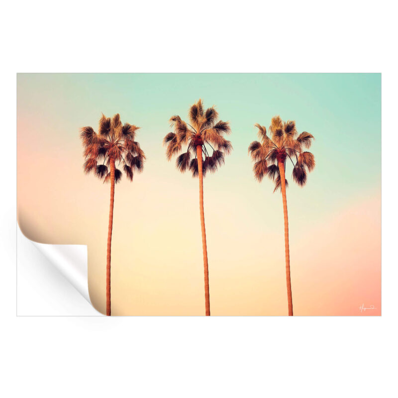 Iconic Palms Pastel Wall Art by Philippe HUGONNARD