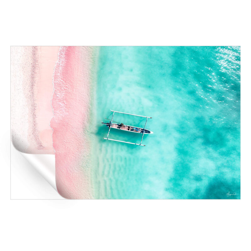 Pink Beach Wall Art by Philippe HUGONNARD