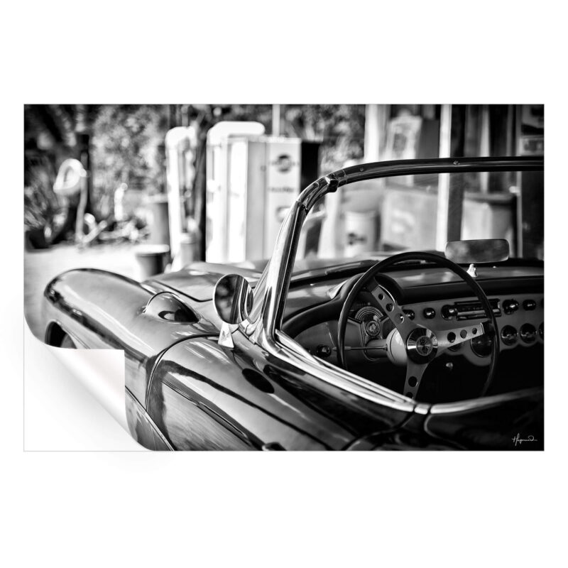 US Chevrolet Black and White Wall Art by Philippe HUGONNARD