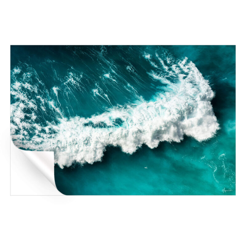 Sea Green Wave Wall Art by Philippe HUGONNARD