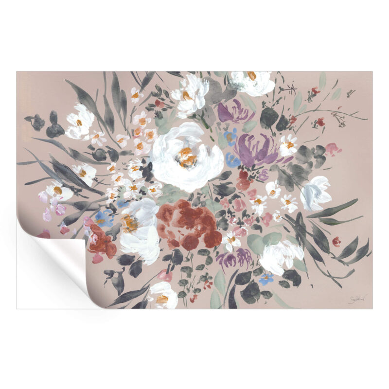 Posy Bouquet Pink Wall Art by Shelby Kregel