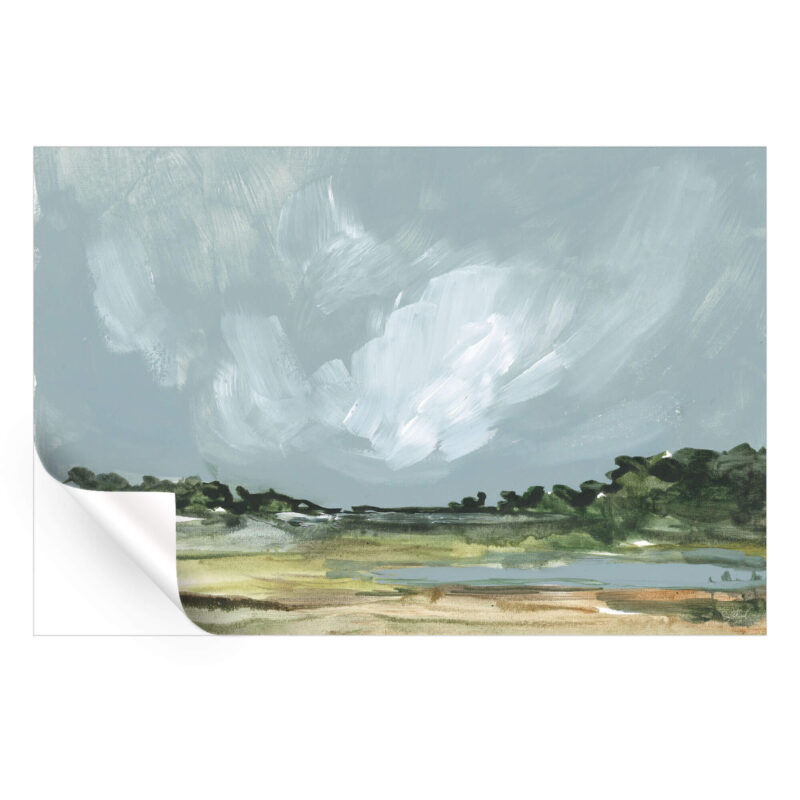 Sky Landscape Green Wall Art by Shelby Kregel