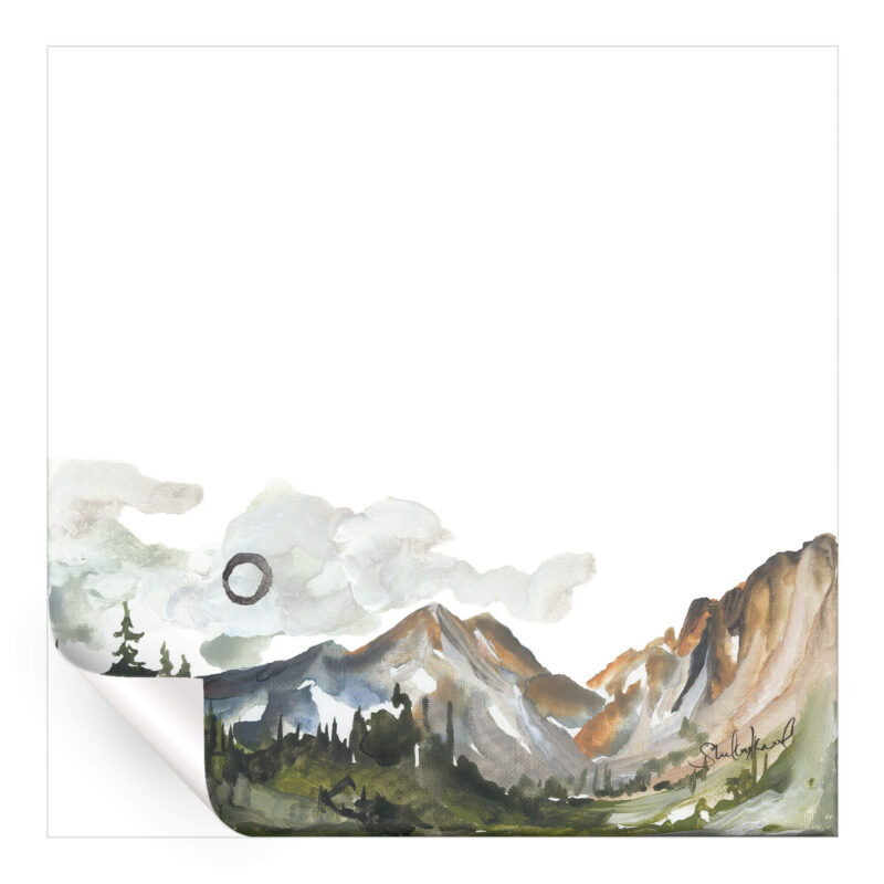 Simple Mountain Yellow Wall Art by Shelby Kregel