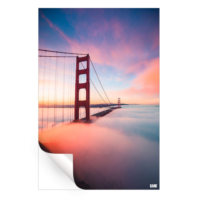 Golden Gate Bridge Warm Wall Art by Kane C. Andrade