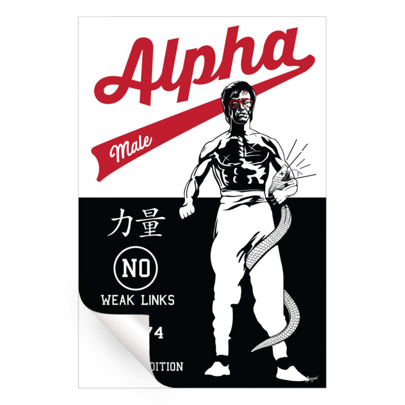 Alpha Male Black and White Wall Art by Kelley Jackson