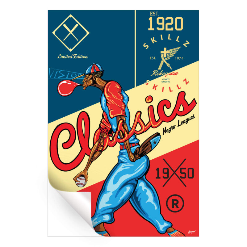 League Swag Vibrant Wall Art by Kelley Jackson