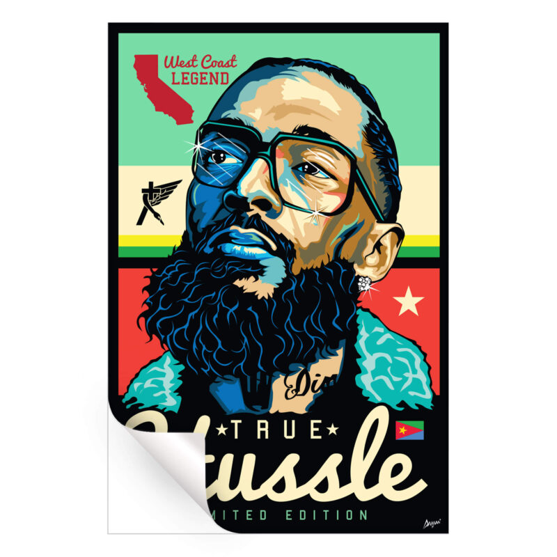 Nipsey Hussle West Coast Legend Vibrant Wall Art by Kelley Jackson