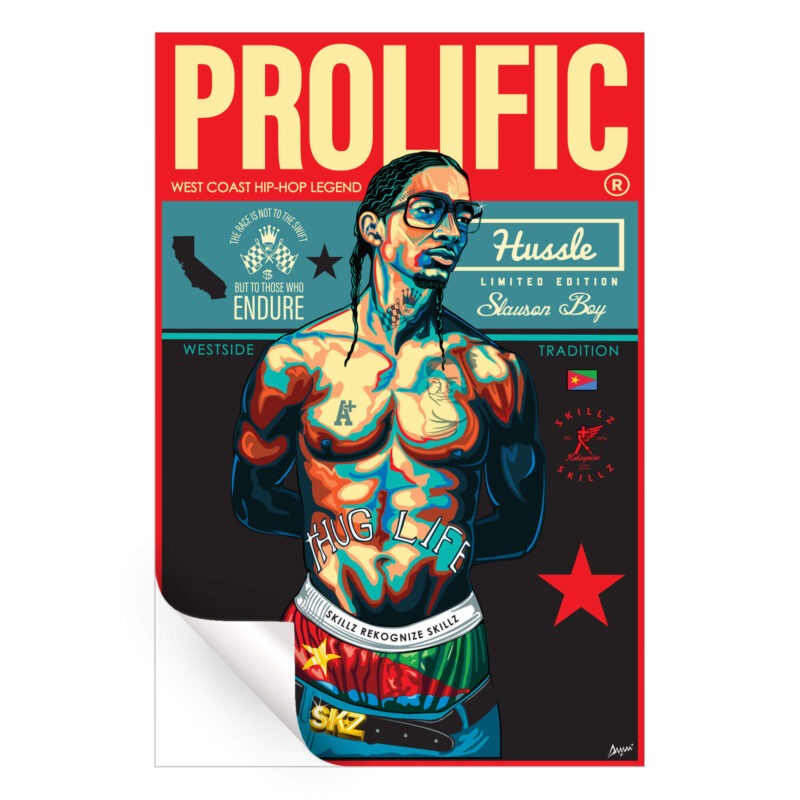 Prolific Hussle Vibrant Wall Art by Kelley Jackson