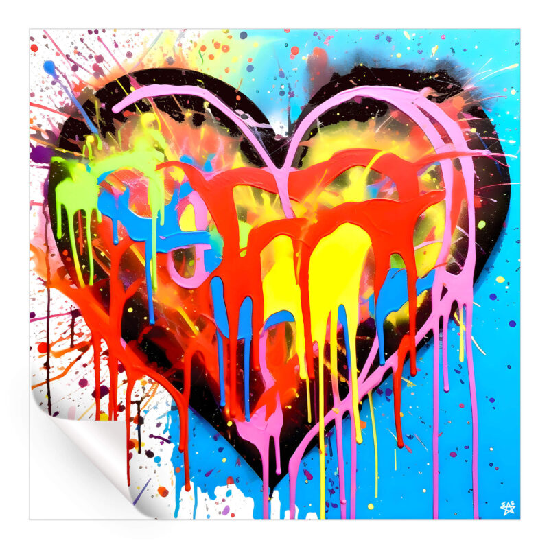 Heart Vibrant Wall Art by Jessica Stempel
