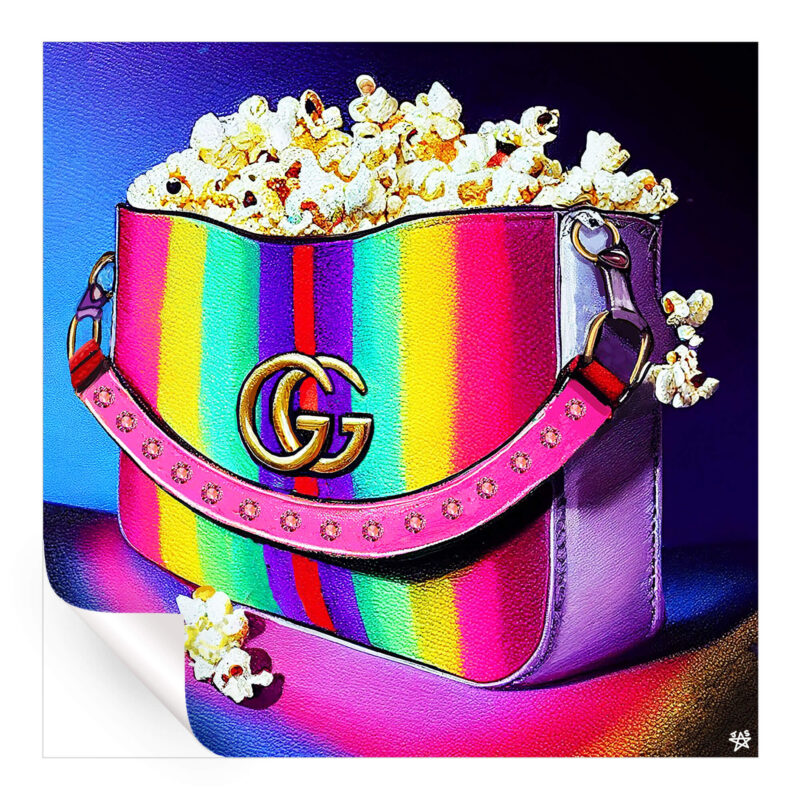 Gucci Bag Popcorn Vibrant Wall Art by Jessica Stempel