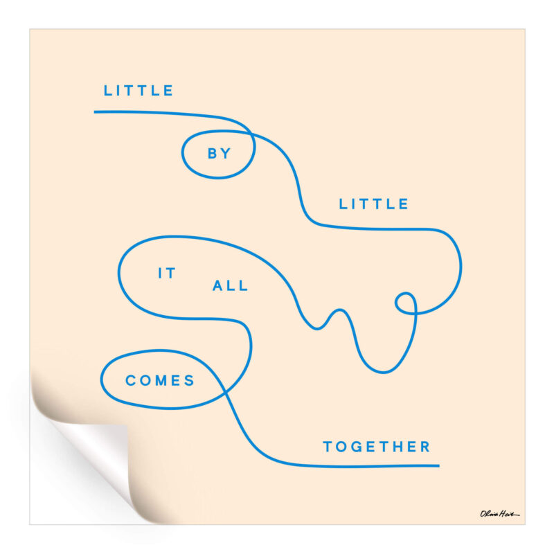 Little by Little Colorful Wall Art by Olivia Herrick