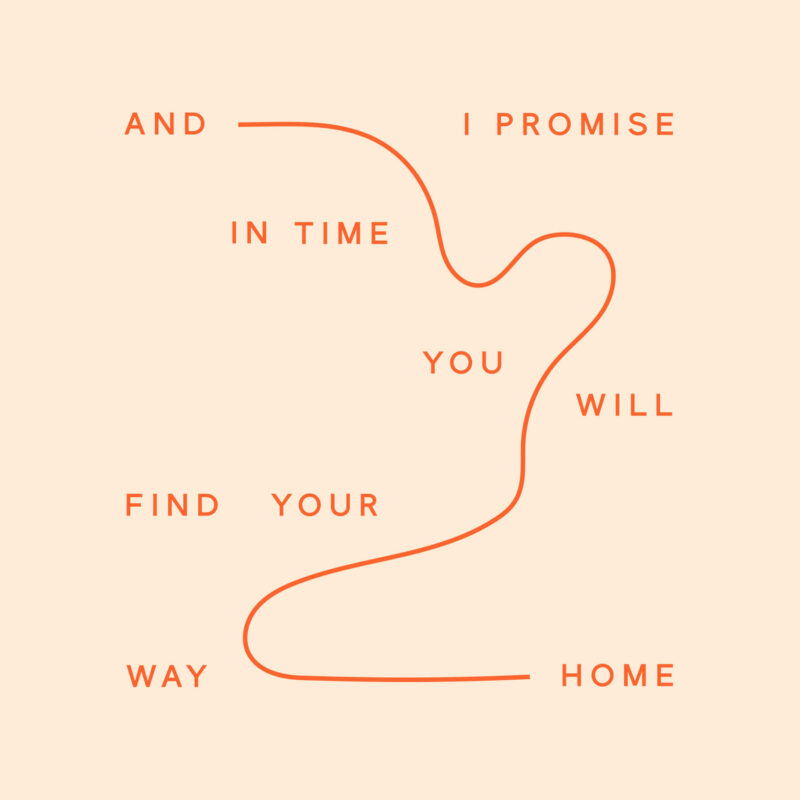 Find Your Way Home Yellow Wall Art by Olivia Herrick