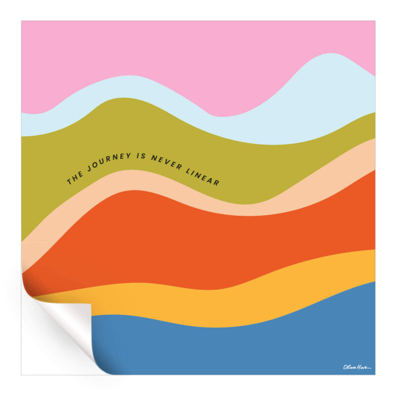 The Journey Colorful Wall Art by Olivia Herrick