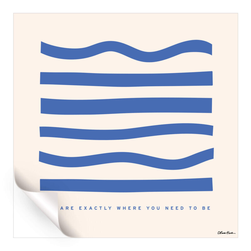 Need To Be Blue Wall Art by Olivia Herrick