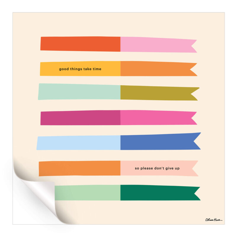 Good Things Colorful Wall Art by Olivia Herrick