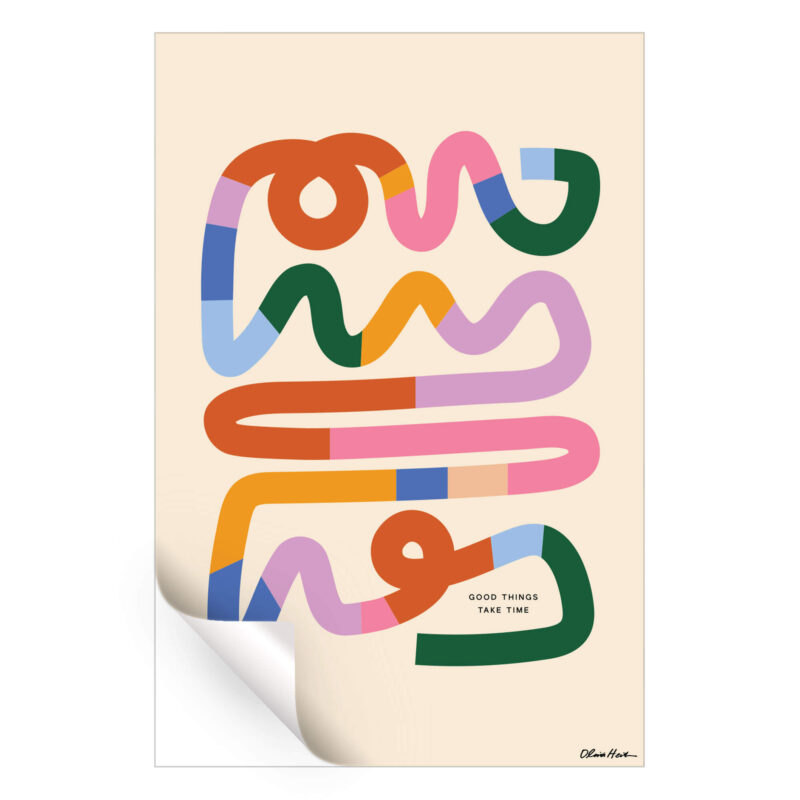 Good Things Puzzle Colorful Wall Art by Olivia Herrick