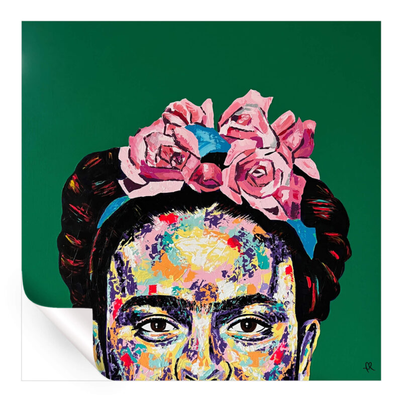 Frida Green Wall Art by IR Artwork