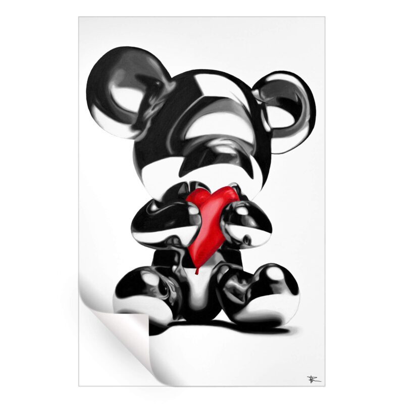 Love Over Likes Black and White Wall Art by P Muir Art