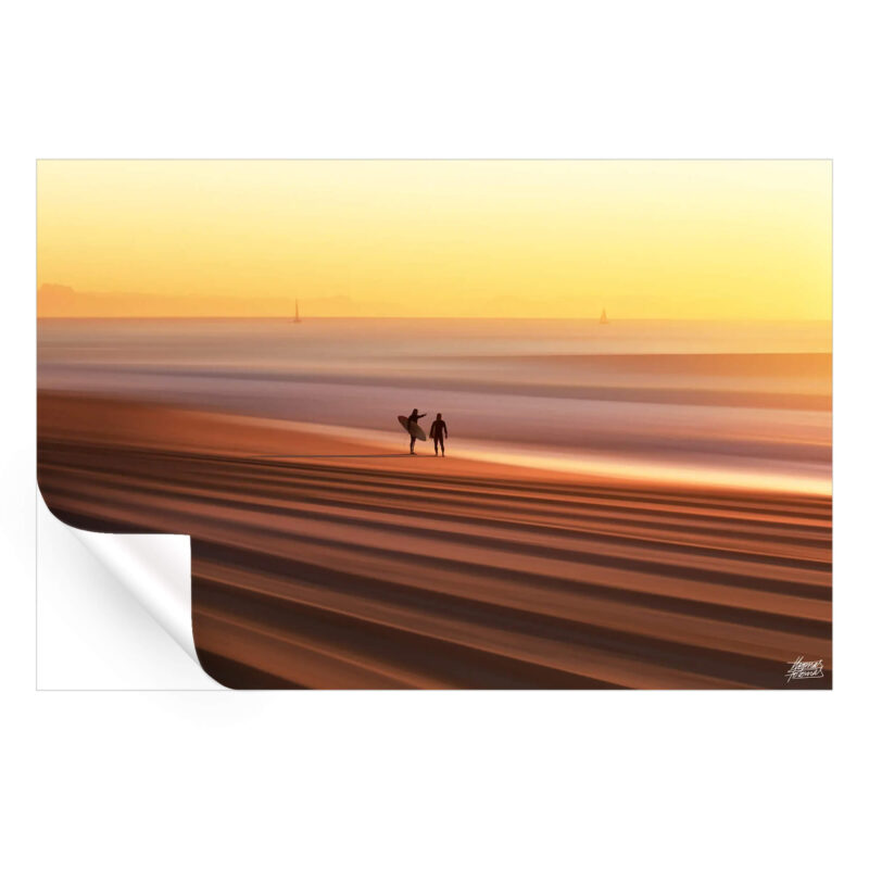 Sunset Direction Warm Wall Art by Thomas Fotomas
