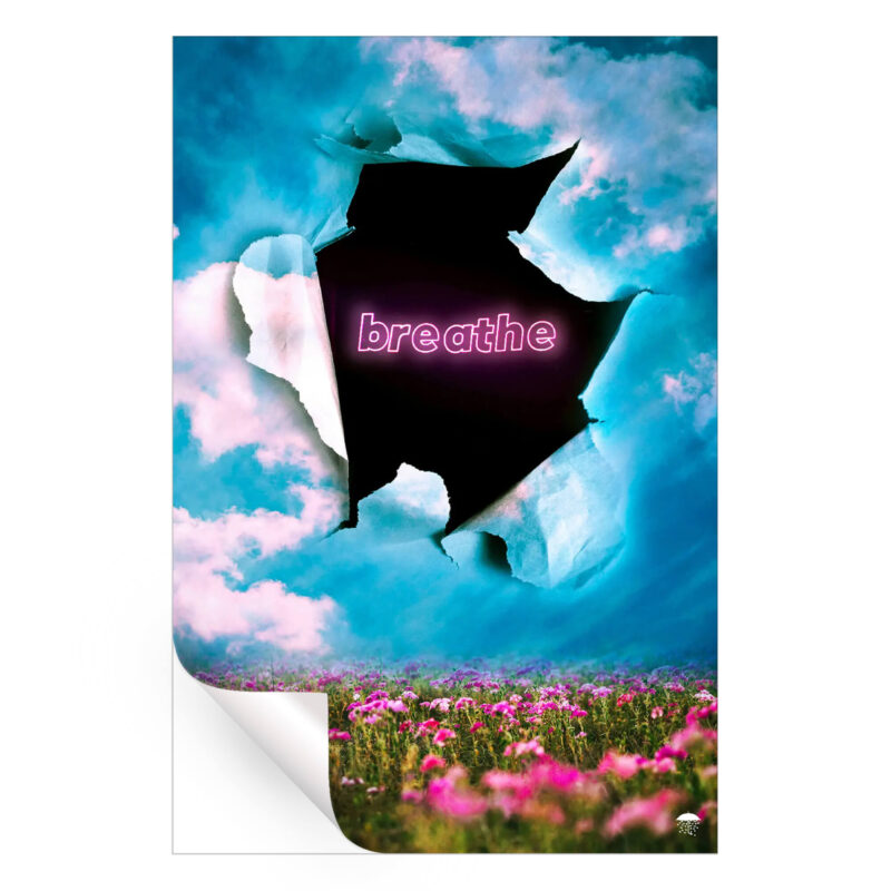 Breathe Colorful Wall Art by Seamless