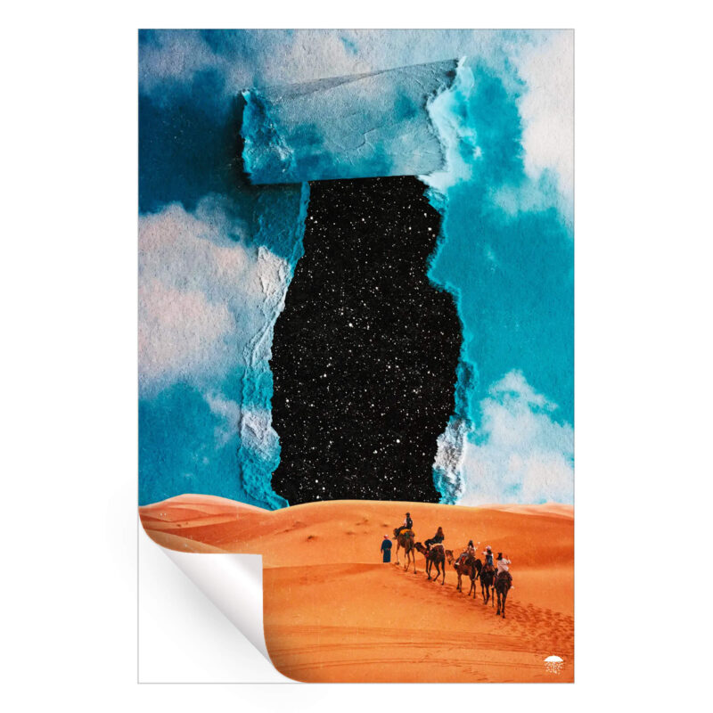 False Sky Orange Wall Art by Seamless