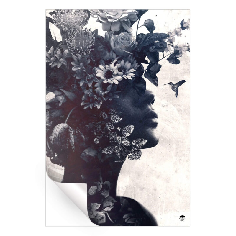 Listen Black and White Wall Art by Seamless