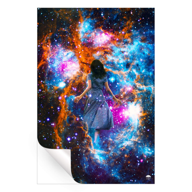Journey Thru The Cosmos Colorful Wall Art by Seamless