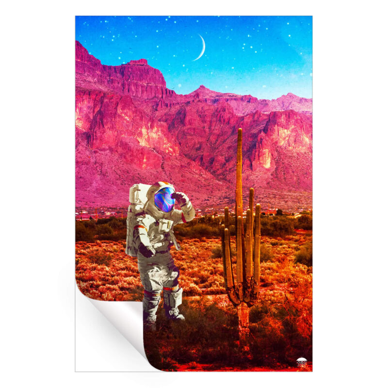 Space Desert Warm Wall Art by Seamless
