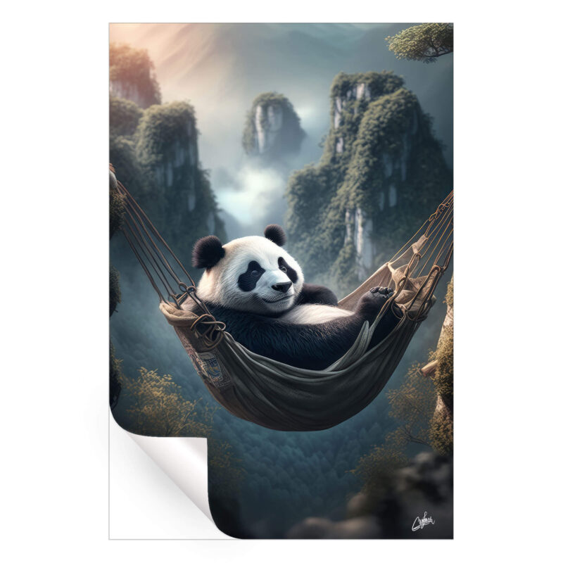 Chill Panda Wall Art by Zenja Gammer