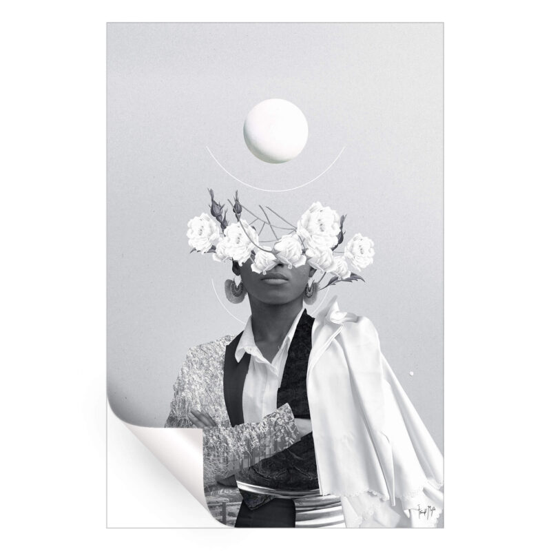 The Power of your Contrast Black and White Wall Art by Frank Moth