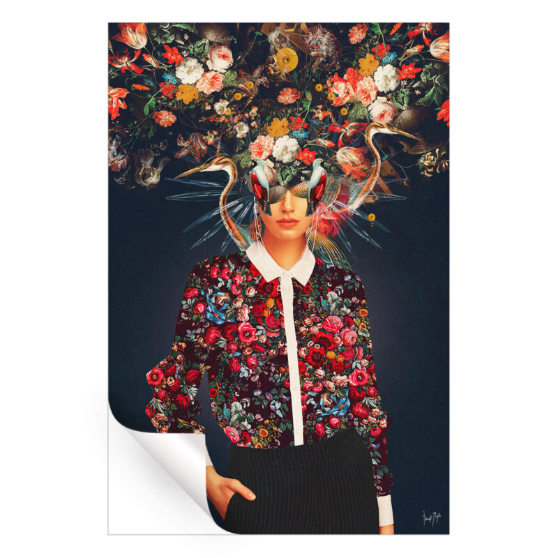 Your Head Was Full of Colors that Had No Names Vibrant Wall Art by Frank Moth