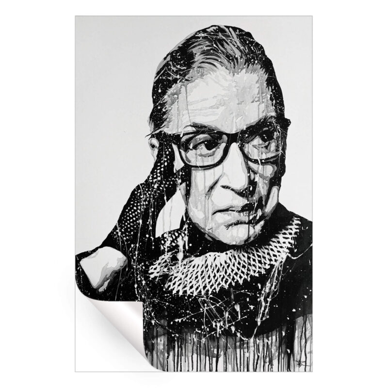 RBG Black and White Wall Art by P Muir Art