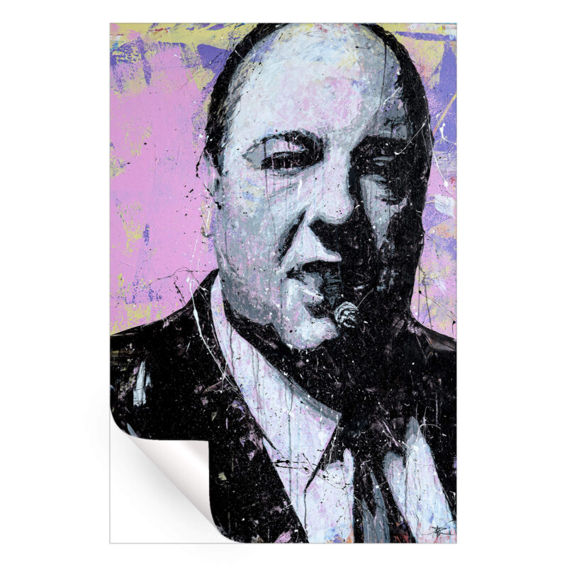 Tony Soprano Vibrant Wall Art by P Muir Art