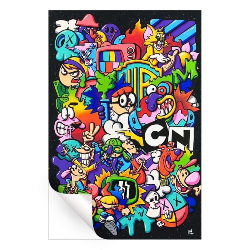 CN Nostalgia Colorful Wall Art by Wegs.Art