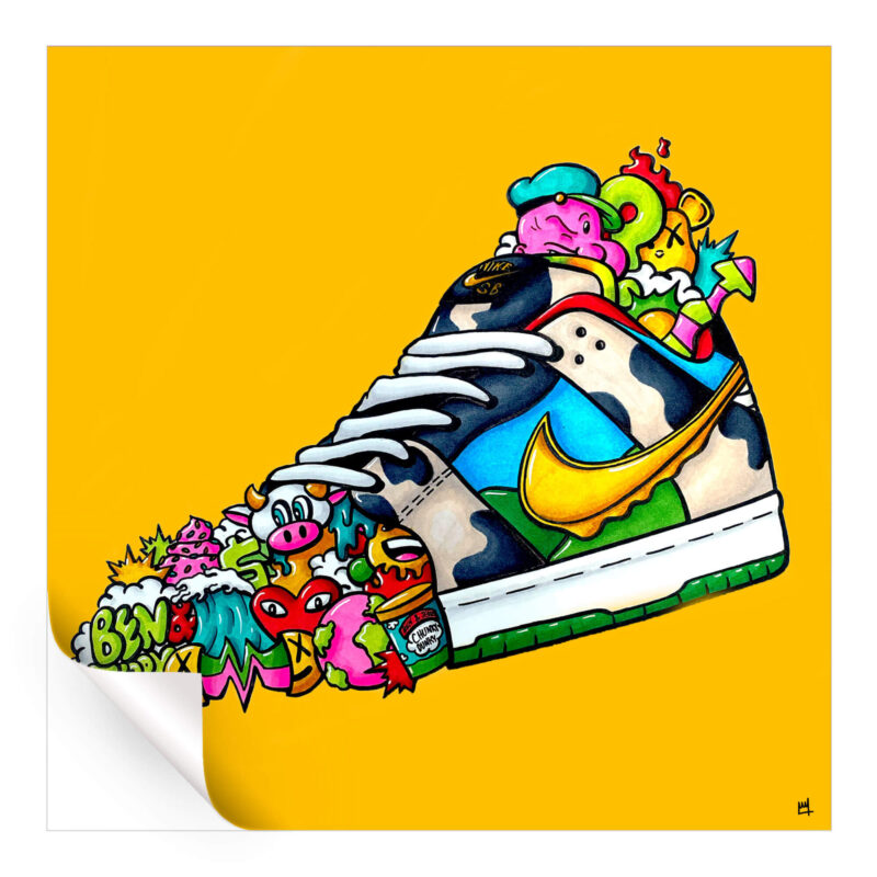 Laced Up Vibrant Wall Art by Wegs.Art