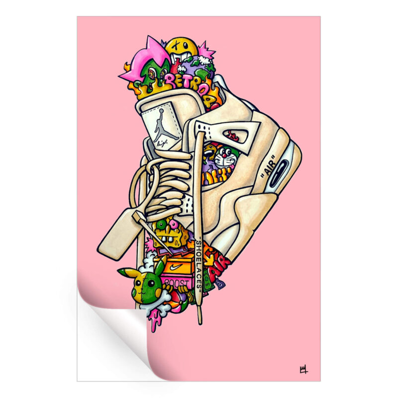 New Shoes Pink Wall Art by Wegs.Art