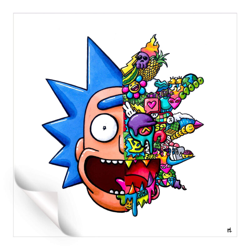 Rick Vibrant Wall Art by Wegs.Art