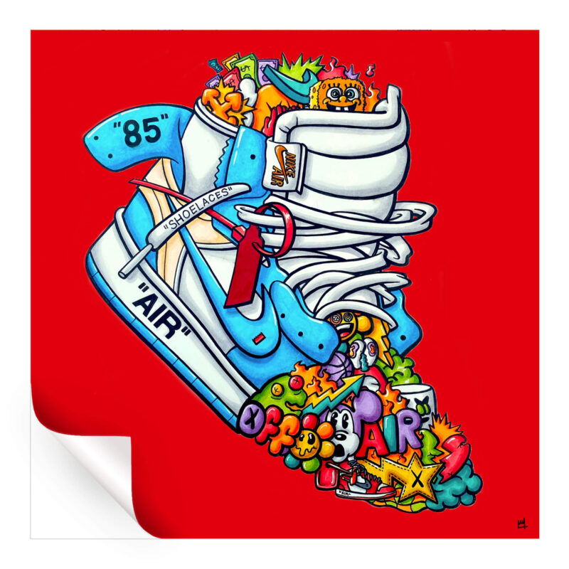 Air Jordan Vibrant Wall Art by Wegs.Art