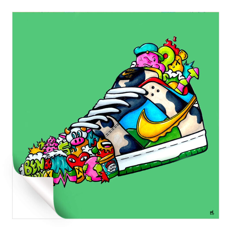 Ben and Jerry's Vibrant Wall Art by Wegs.Art