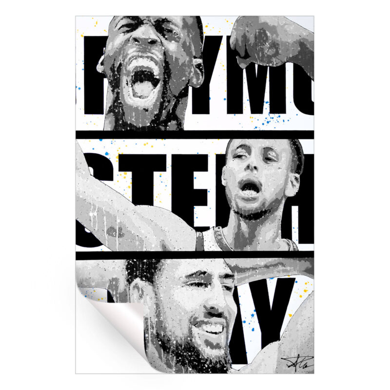 Warriors Black and White Wall Art by P Muir Art