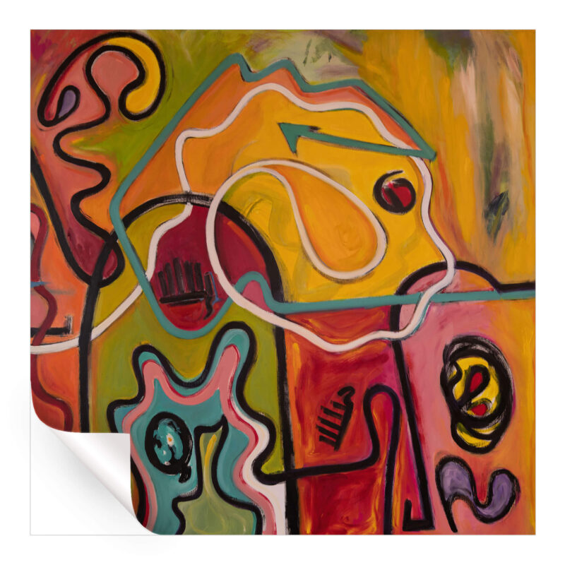 Happy Trails 2 Orange Wall Art by Bob Lombardi