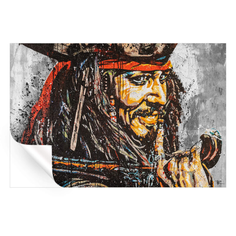 Jack Sparrow Brown Wall Art by P Muir Art