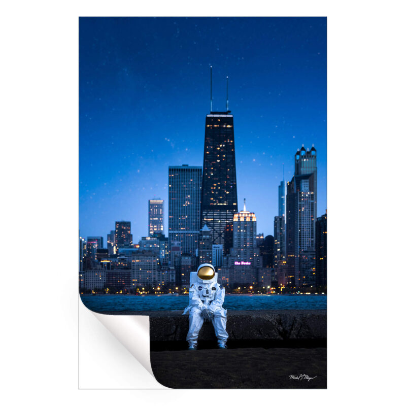 Chicago Astro Dark Wall Art by Michael Meyers