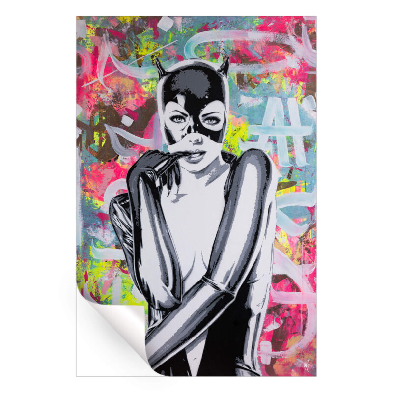 Catwoman Vibrant Wall Art by Lukas Avalon