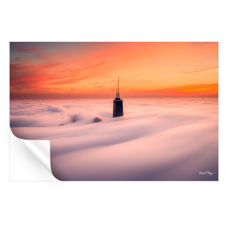 Above the Clouds Warm Wall Art by Michael Meyers