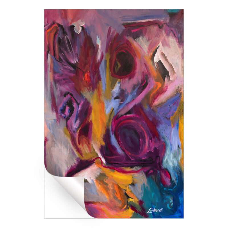 Within Purple Wall Art by Bob Lombardi