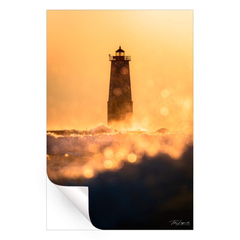 Frankfort Shimmer Yellow Wall Art by Michigan Sky Media