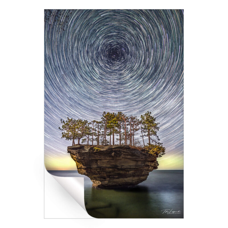 Timeless at Turnip Rock Vibrant Wall Art by Michigan Sky Media