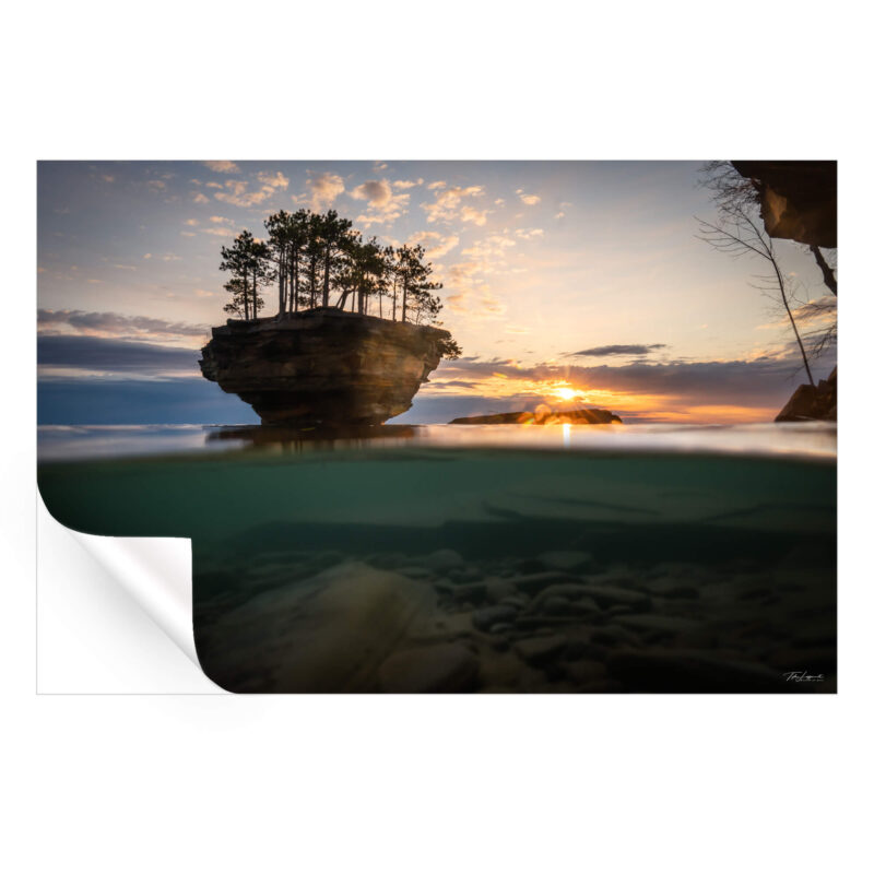 Fifty Fifty Wall Art by Michigan Sky Media